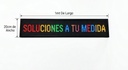 Aviso Led P5 1m de Largo x 20 cm de Ancho