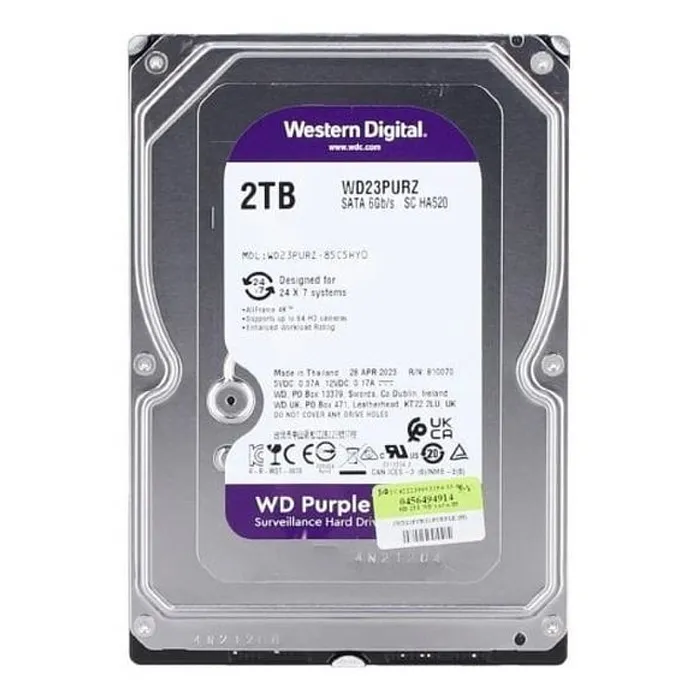 [060918] [WD23PURZ] Western Digital - Disco Duro Interno Purple2TB 5400 rpm Cache 64Mb 3.5" Videovigilancia