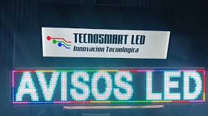 Aviso led medidas 1mt de largo x 20 cm de ancho 